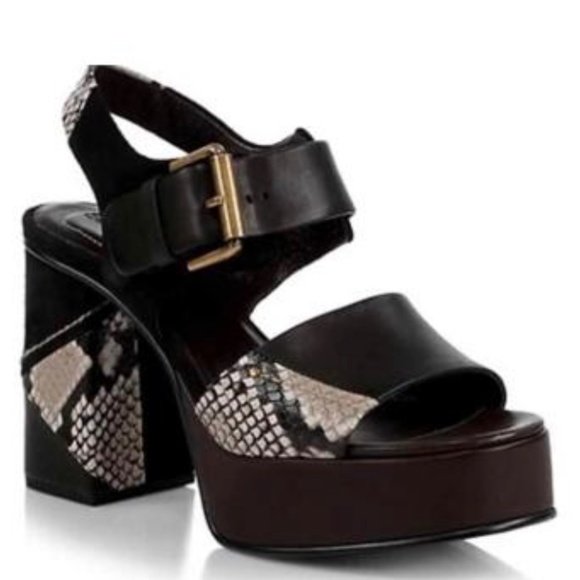 SEE By CHLOE HIGH HEEL PEEP TOE PLATFORM SHOES SZ 39 - Picture 1 of 5